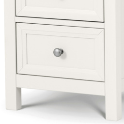 Julian Bowen Maine 5 Drawer Surf White Tall Chest of Drawers - Wilko - thumbnail 4