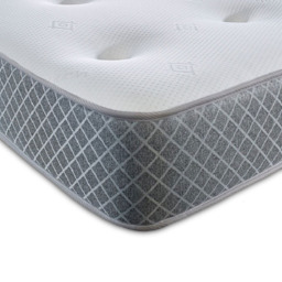 Starlight Beds King Size Tufted Hybrid Memory Foam and Spring Mattress - Grey - Wilko - thumbnail 4