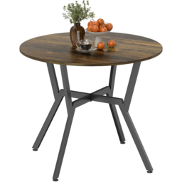 Portland 2 Seater Rustic Brown Wood Effect Small Dining Table - Wilko - thumbnail 3