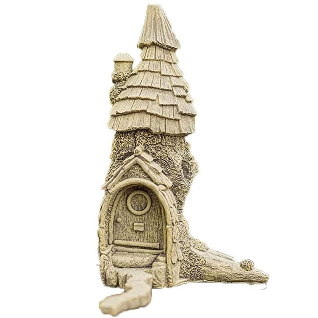 Marco Paul Resin Fairy House Ornament - Size: 23 x 20 x 10cm - White - Wilko - image 1