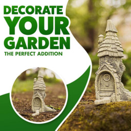 Marco Paul Resin Fairy House Ornament - Size: 23 x 20 x 10cm - White - Wilko - thumbnail 5