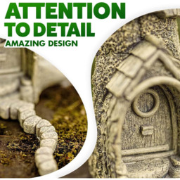 Marco Paul Resin Fairy House Ornament - Size: 23 x 20 x 10cm - White - Wilko - thumbnail 7