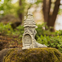 Marco Paul Resin Fairy House Ornament - Size: 23 x 20 x 10cm - White - Wilko - thumbnail 3
