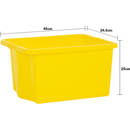 Wham 35L Yellow Stackable Storage Box 4 Pack - Wilko - thumbnail 6