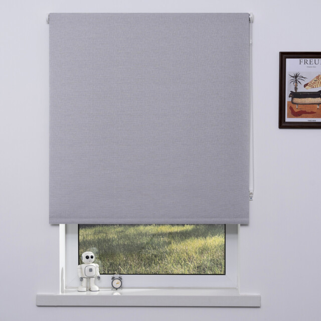 Divante Blackout Textured Blind - Natural Weave/180cm - Wilko - image 1
