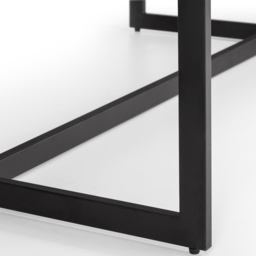 Julian Bowen Tribeca 4 Seater Sonoma Oak Dining Table - Black - Wilko - thumbnail 7