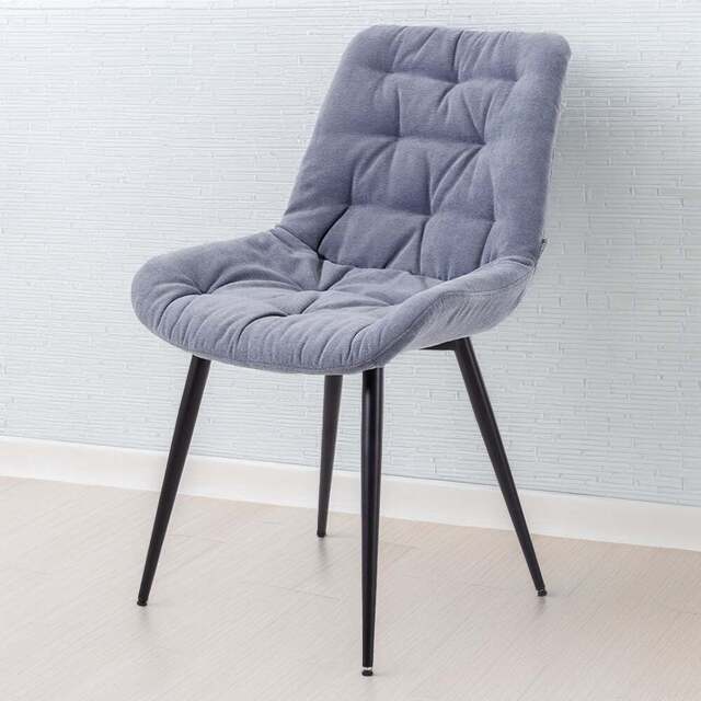 Living and Home Grey Teddy Fleece Dining Chair - Size: 87 x 54 x 59cm - Wilko - image 1