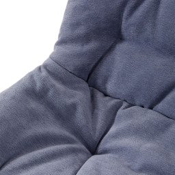 Living and Home Grey Teddy Fleece Dining Chair - Size: 87 x 54 x 59cm - Wilko - thumbnail 7