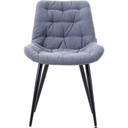 Living and Home Grey Teddy Fleece Dining Chair - Size: 87 x 54 x 59cm - Wilko - thumbnail 3