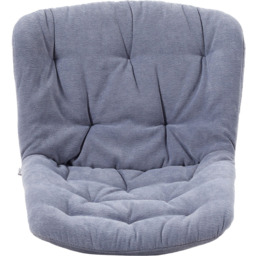 Living and Home Grey Teddy Fleece Dining Chair - Size: 87 x 54 x 59cm - Wilko - thumbnail 5