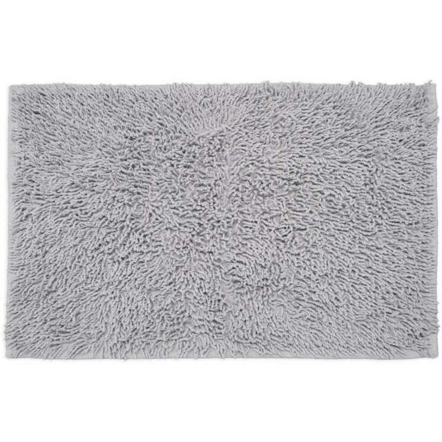 Allure Bath Fashions Dove Grey Tumble Twist Bath Mat 55 x 90cm - Wilko - image 1