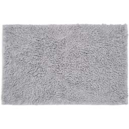 Allure Bath Fashions Dove Grey Tumble Twist Bath Mat 55 x 90cm - Wilko