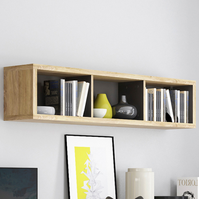 Florence Shetland Wide Wall Shelf - Brown - Furniture To Go - Wilko - image 1
