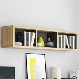 Florence Shetland Wide Wall Shelf - Brown - Furniture To Go - Wilko - thumbnail 1