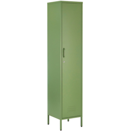 MMT Furniture Designs Single Door Green Metal Tall Locker Cabinet - Size: 180 x 38.5 x 38.5cm - Wilko - thumbnail 3