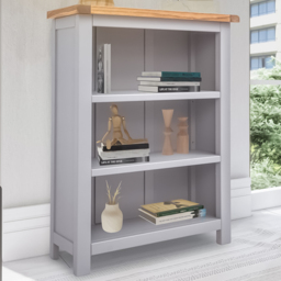 Mirano 3 Shelf Grey Bookcase - Cabinet Bits - Wilko