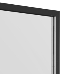 The Artus Black Aluminium Wall Leaner Mirror 174 x 110cm - MirrorOutlet - Wilko - thumbnail 7