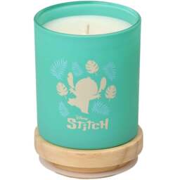 Disney Stitch Pal Leaf and Malay Apple Scented Candle 195g - Size: 12.3 x 9 x 9.2cm - Teal - Wilko - thumbnail 1