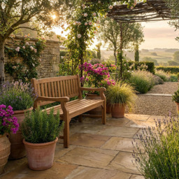 Royalcraft Sofia 3 Seater Acacia Wood Garden Bench - Natural - Wilko - thumbnail 6