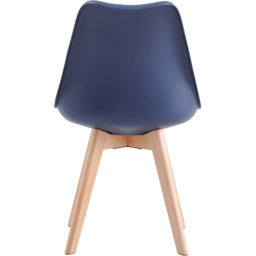 Eva Set of 2 Blue Padded Dining Chairs - MCC - Wilko - thumbnail 5