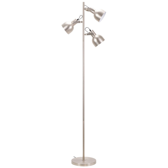 ValueLights Albie Chrome 3 Way Adjustable LED Floor Lamp - Size: 162 x 45 x 25cm - Silver - Wilko - image 1