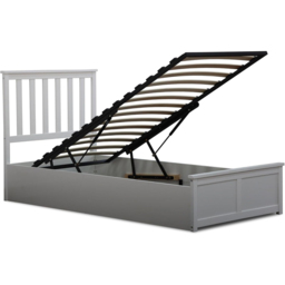 Home Treats Single White Wooden Ottoman Bed - Wilko - thumbnail 3