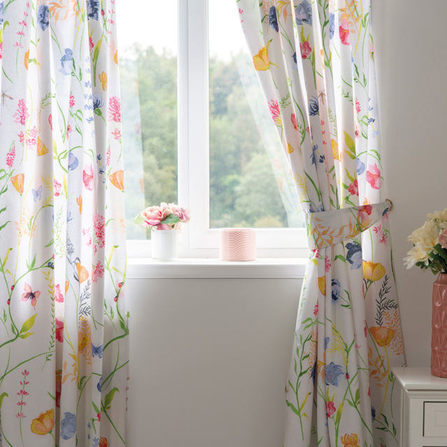 Serene Larissa Curtains 168 x 137cm - Size: W 168 x D  137cm - Multi - Wilko - image 1
