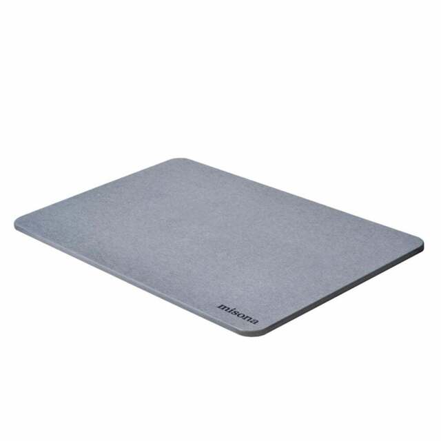 Misona Grey Diatomite Stone Bath Mat 39 x 60cm - Wilko - image 1