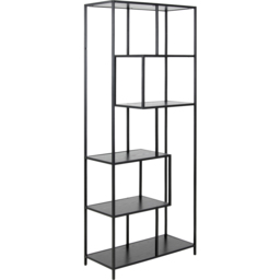 Florence Seaford 5 Shelf Black Metal Bookcase - Furniture To Go - Wilko - thumbnail 3