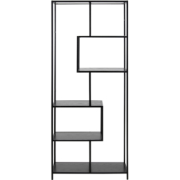 Florence Seaford 5 Shelf Black Metal Bookcase - Furniture To Go - Wilko - thumbnail 4