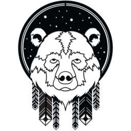 Decortie Black Minimalist Metal Modern Bear Theme Wall Art - Size: 60 x 44 x 0.3cm - Wilko - thumbnail 1