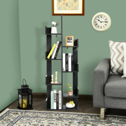 Costway 8 Shelf Black Tree Shaped Bookshelf - Size: 153 x 32 x 11cm - Wilko - thumbnail 6