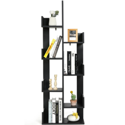 Costway 8 Shelf Black Tree Shaped Bookshelf - Size: 153 x 32 x 11cm - Wilko - thumbnail 4