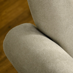 Portland Beige High Back Accent Chair - Size: Single - Cream - Wilko - thumbnail 4