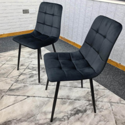 Portland 4 Seater Velvet Wooden Dining Set with Bench Brown and Black - Multi - Wilko - thumbnail 5