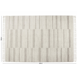 Esselle Home Arctic Vista Natural and Grey Rug 200 x 290cm - Cream - Wilko - thumbnail 6