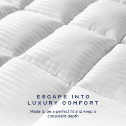 Snuggledown Single Luxurious Hotel Mattress Topper - White - Wilko - thumbnail 6