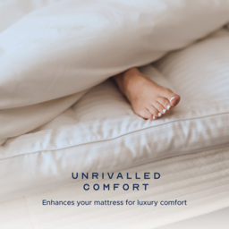 Snuggledown Single Luxurious Hotel Mattress Topper - White - Wilko - thumbnail 3