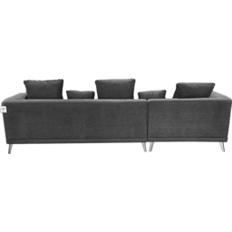 DS Living The Nova 3 Seater Grey Fabric Right Hand Corner Lounger Sofa - Wilko - thumbnail 5