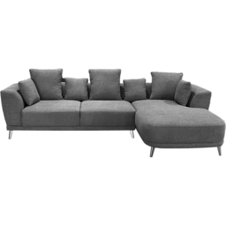 DS Living The Nova 3 Seater Grey Fabric Right Hand Corner Lounger Sofa - Wilko - thumbnail 4