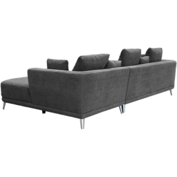 DS Living The Nova 3 Seater Grey Fabric Right Hand Corner Lounger Sofa - Wilko - thumbnail 6