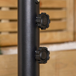 Samuel Alexander Black Cantilever Banana Parasol with Crank Handle 3m - Wilko - thumbnail 6