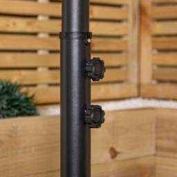 Samuel Alexander Black Cantilever Banana Parasol with Crank Handle 3m - Wilko - thumbnail 5