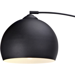 Teamson Home Arquer Arc Marble Base Black Floor Lamp - Size: 170.0 x 30.0 x 110.2cm - Wilko - thumbnail 4