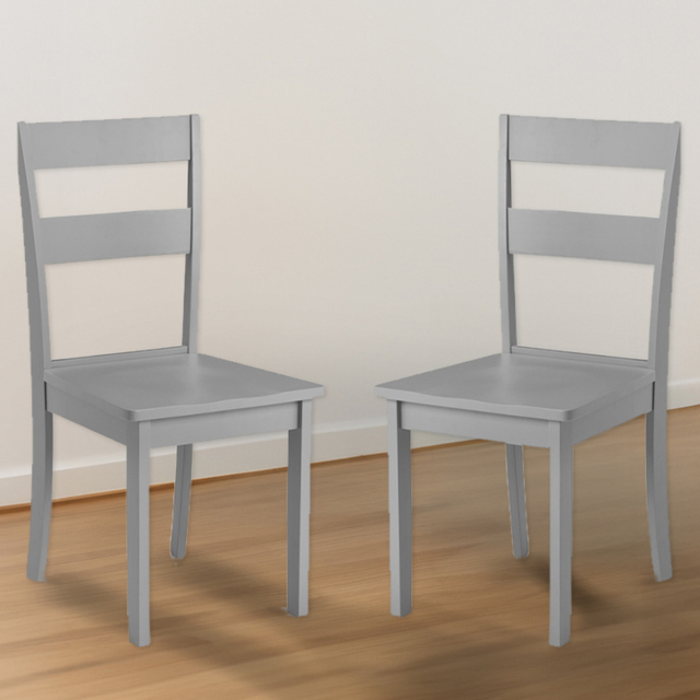 Julian Bowen Kobe Set of 2 Grey Dining Chair - Wilko - image 1