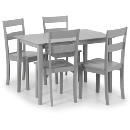 Julian Bowen Kobe Set of 2 Grey Dining Chair - Wilko - thumbnail 6