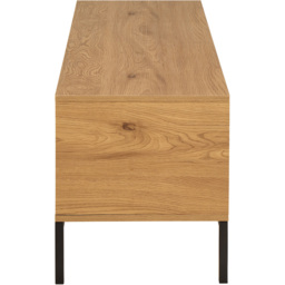Florence Seaford 2 Door Single Drawer Matt Wild Oak TV Unit - Size: 45 x 140 x 40cm - Brown - Furniture To Go - Wilko - thumbnail 5