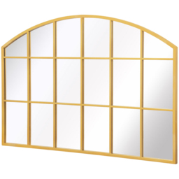 MirrorOutlet The Arcus Gold Framed Arched Garden Wall Mirror 110 x 75cm - Size: 110 x 75 x 3cm - Wilko - thumbnail 4