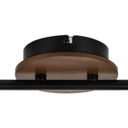 Cosylyte Hadley Matt Black 4 Light Wire Shade Spotlight - Size: 70 x 19.5 x 14.5cm - Brown - Wilko - thumbnail 6