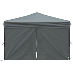 vidaXL 3 x 3m Anthracite Foldable Party Tent with Sidewalls - Grey - Wilko - thumbnail 5